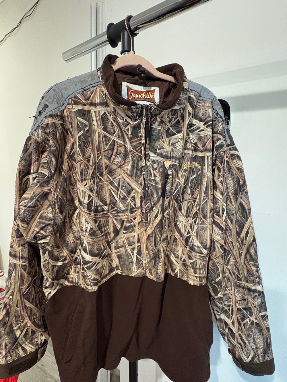 GAMEHUDE Men's Brown Camo Stormhide Hunting Jacket
